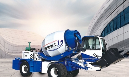 海田重工全自动上料搅拌车随时随地都在工作